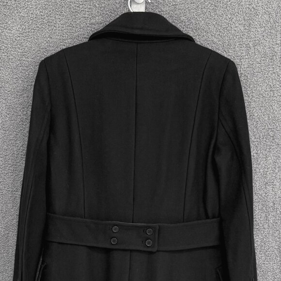 Club Monaco Cinched Waist Insulated Long Wool Coat - Picture 7 of 8
